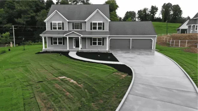 Concrete driveway and access construction